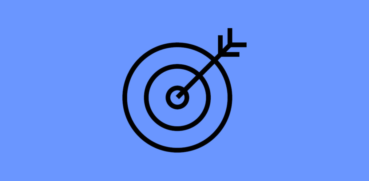 Lösungen Icon Zielscheibe Parallax